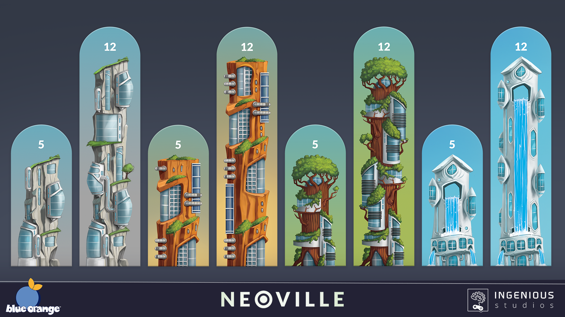 Neoville Board Game Art