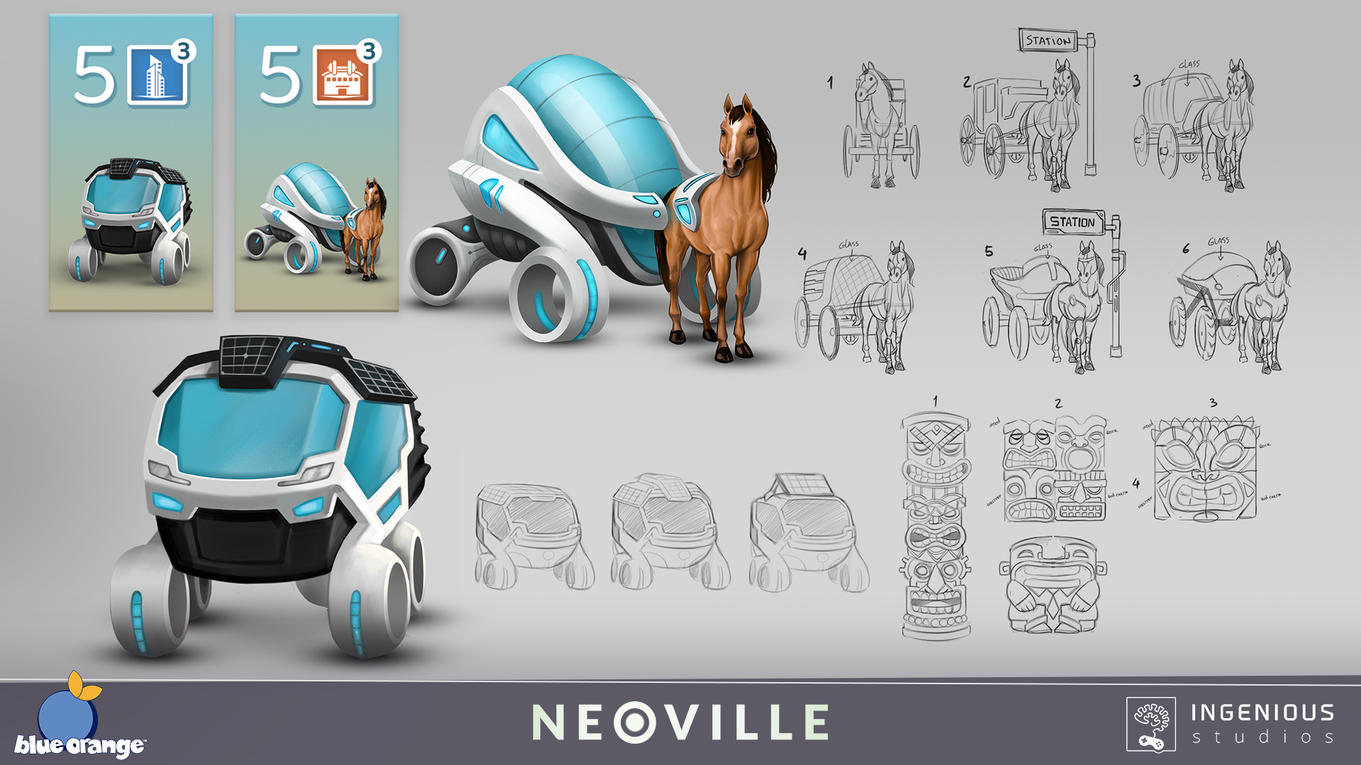 Neoville Board Game Art