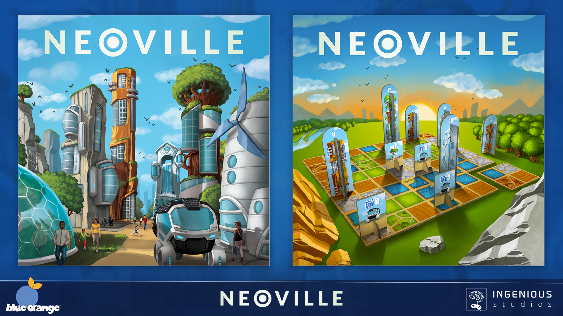 Neoville Board Game Art