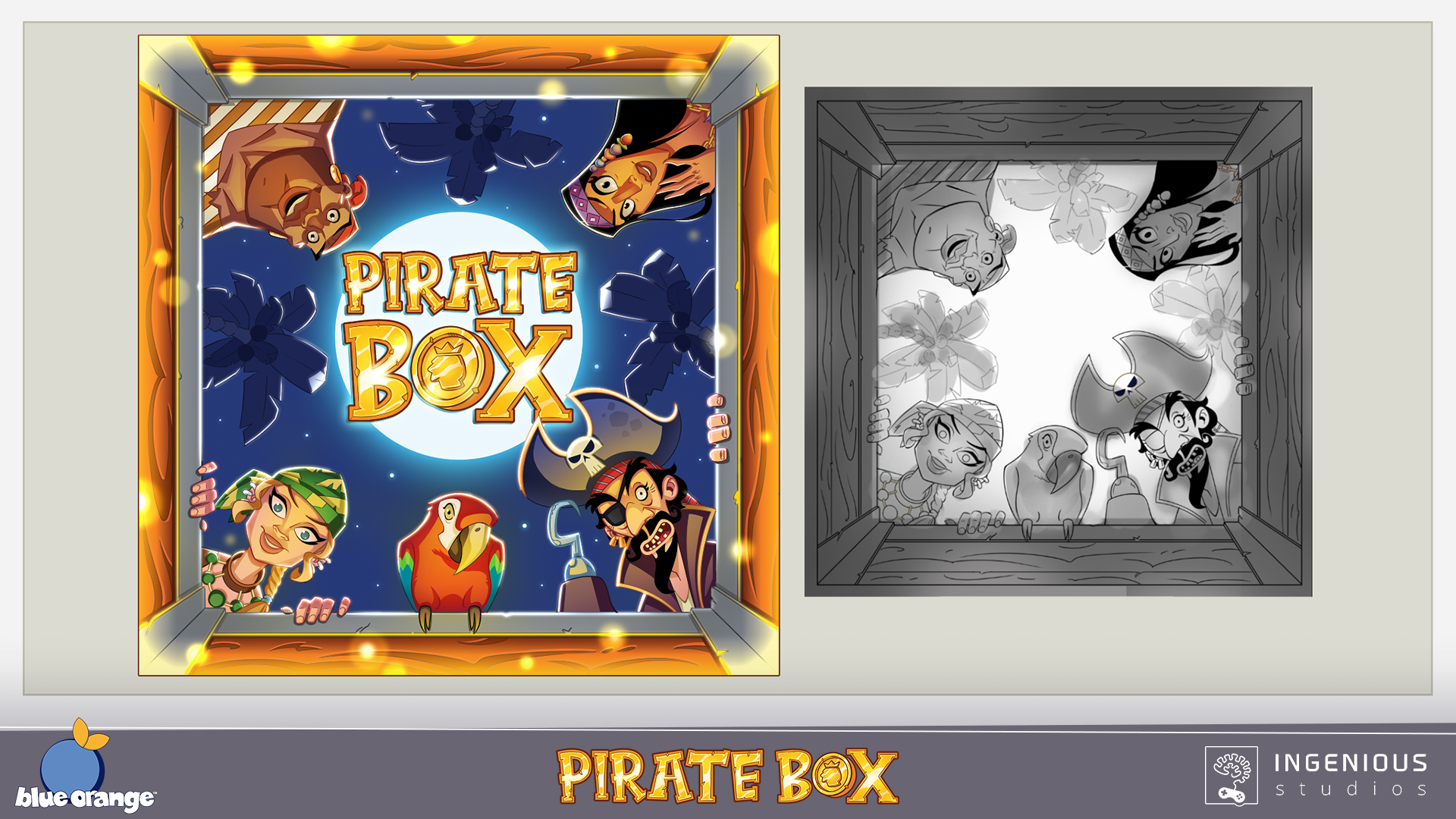 Pirate Box Board Game Art