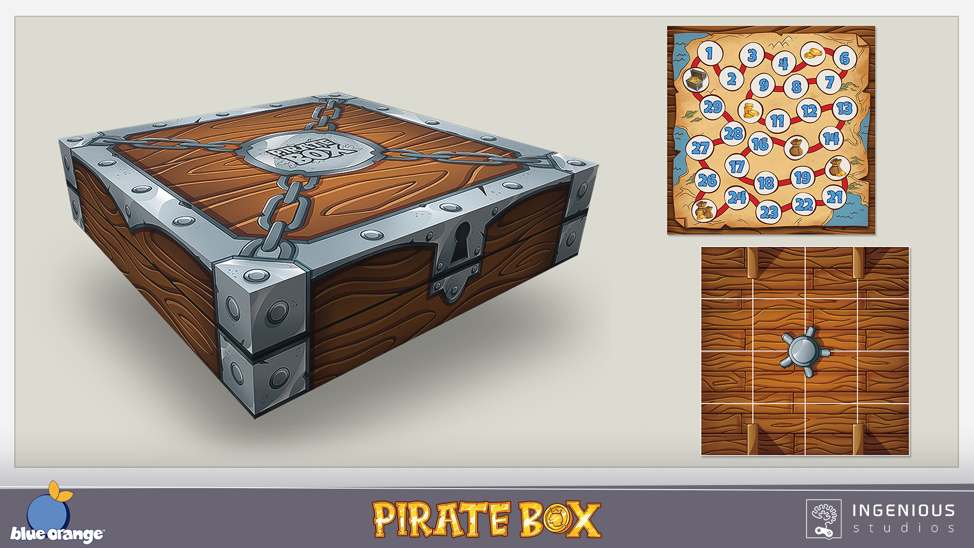 Pirate Box Board Game Art